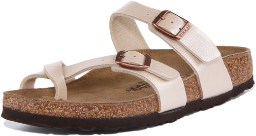 Sandali Birkenstock Mayari | Birko-Flor color crema per donna