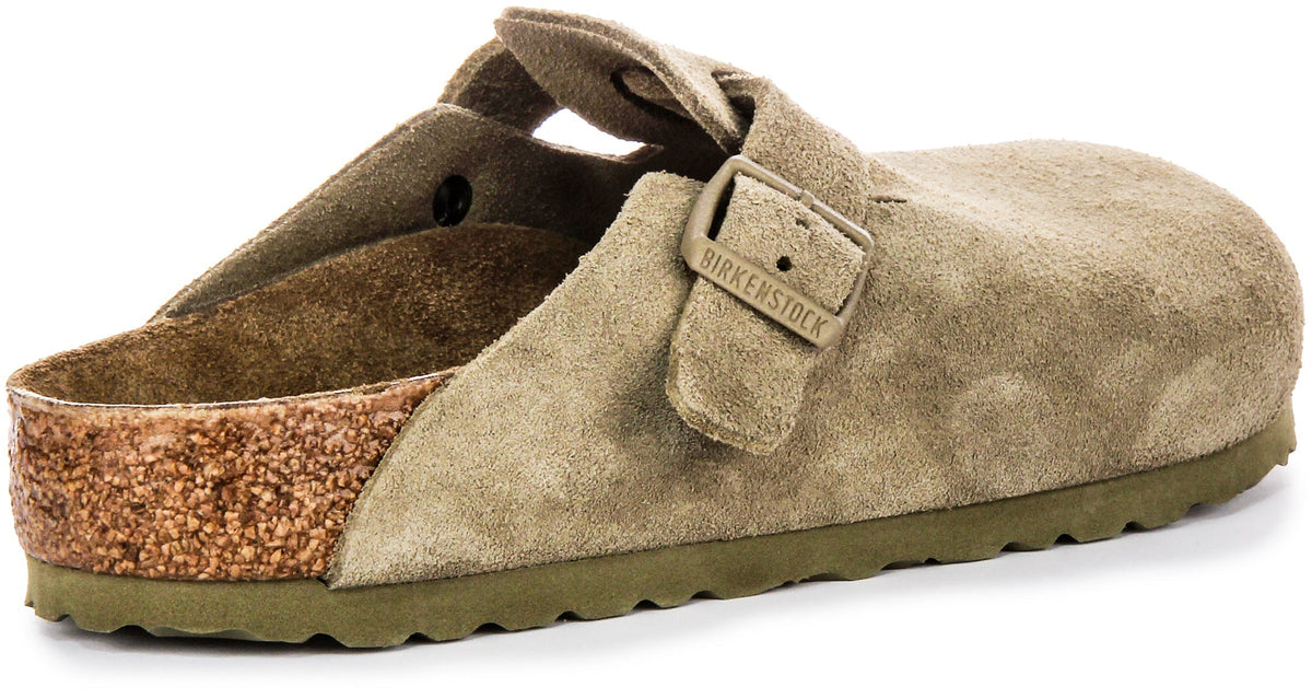 Zoccoli Birkenstock Boston | Birko-Flor cachi da uomo e donna
