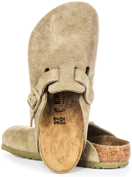 Zoccoli Birkenstock Boston | Birko-Flor cachi da uomo e donna