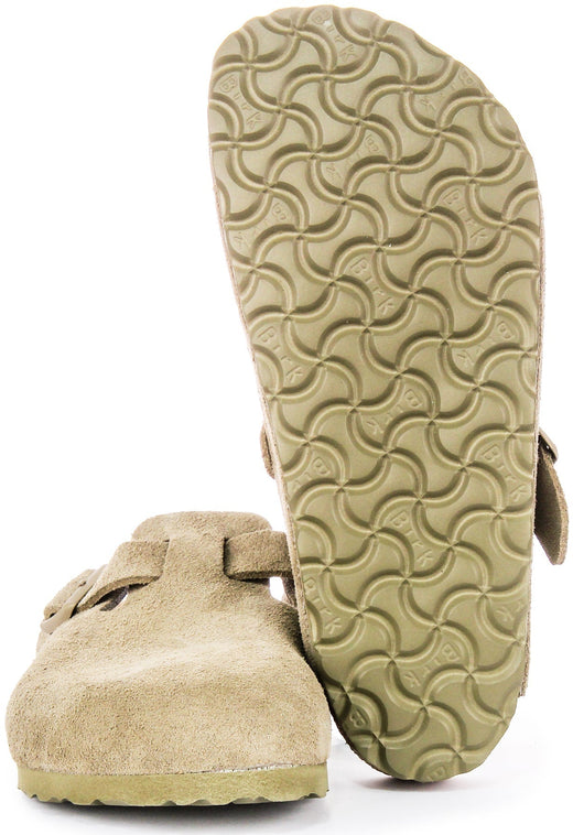 Zoccoli Birkenstock Boston | Birko-Flor cachi da uomo e donna