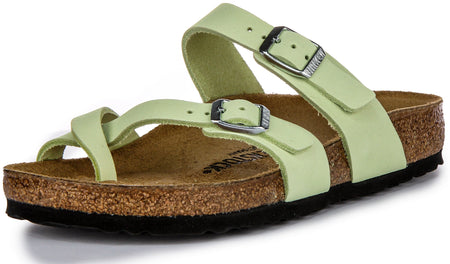 Birkenstock Mayari Sandals | Pelle nabuk color lime da donna