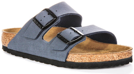 Birkenstock Arizona Sandals | Birko-Flor blu navy da bambino - vestibilità regolare