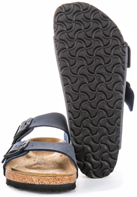 Birkenstock Arizona Sandals | Birko-Flor blu navy da bambino - vestibilità regolare