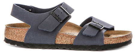 Chaussures New York Birkenstock | matière synthétique emblématique Birkenstock bleu marine pour enfants - coupe étroite