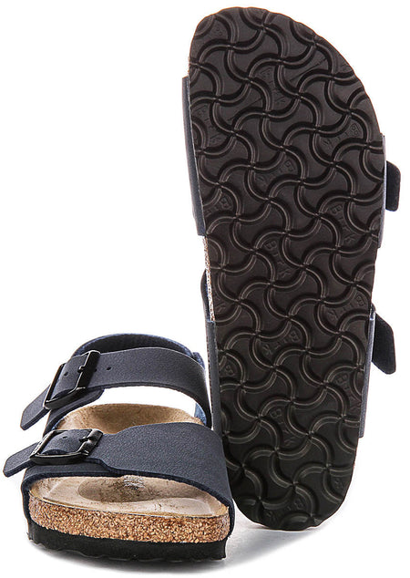 Chaussures New York Birkenstock | matière synthétique emblématique Birkenstock bleu marine pour enfants - coupe étroite