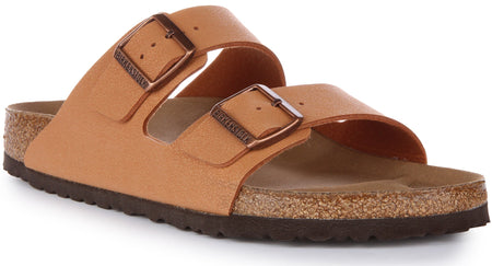 Sandales Birkenstock Arizona | Birko-Flor pêche - véganes pour hommes et femmes
