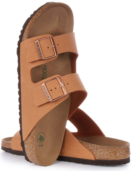 Sandales Birkenstock Arizona | Birko-Flor pêche - véganes pour hommes et femmes