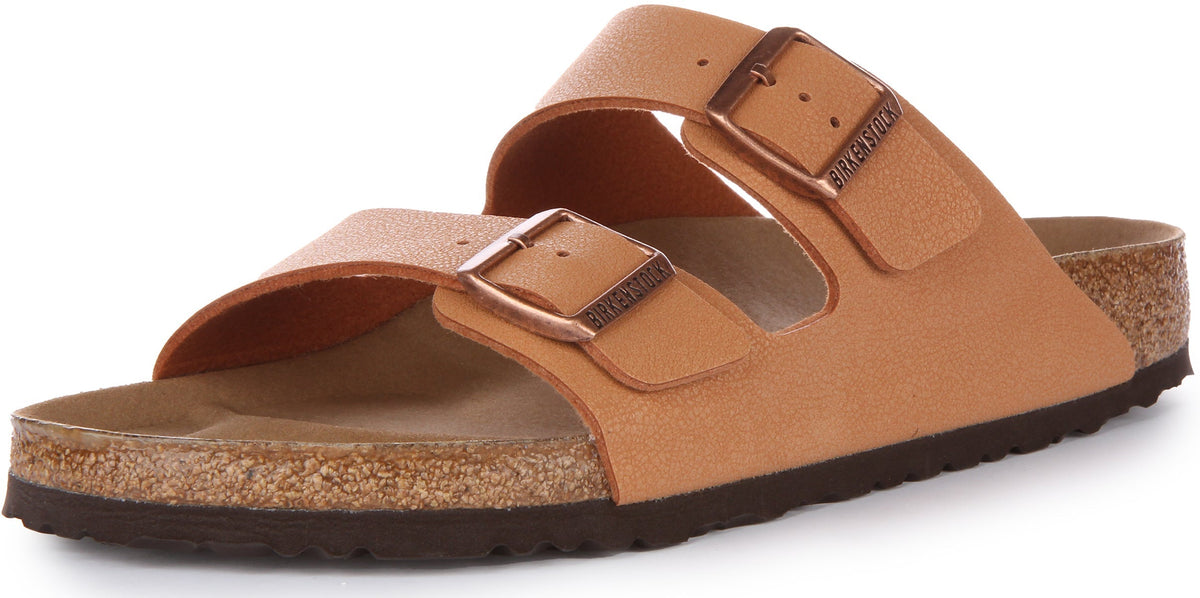 Sandales Birkenstock Arizona | Birko-Flor pêche - véganes pour hommes et femmes