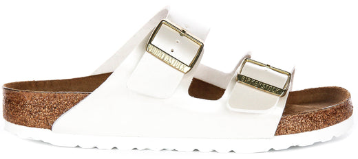 Sandali Birkenstock Arizona | Birko-Flor bianco perlato per bambini - Calzata regolare