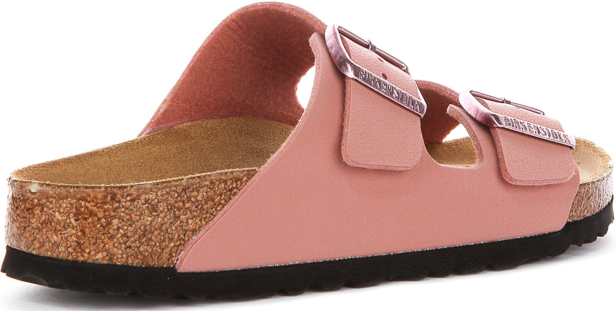 Birkenstock Arizona-sandaler | Rosa Birko-Flor för barn – smal läst