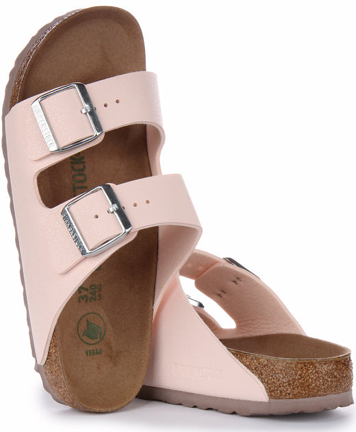 Sandali Birkenstock Arizona | Birkibuc rosa - Adatto ai vegani per donna