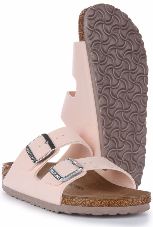 Sandali Birkenstock Arizona | Birkibuc rosa - Adatto ai vegani per donna