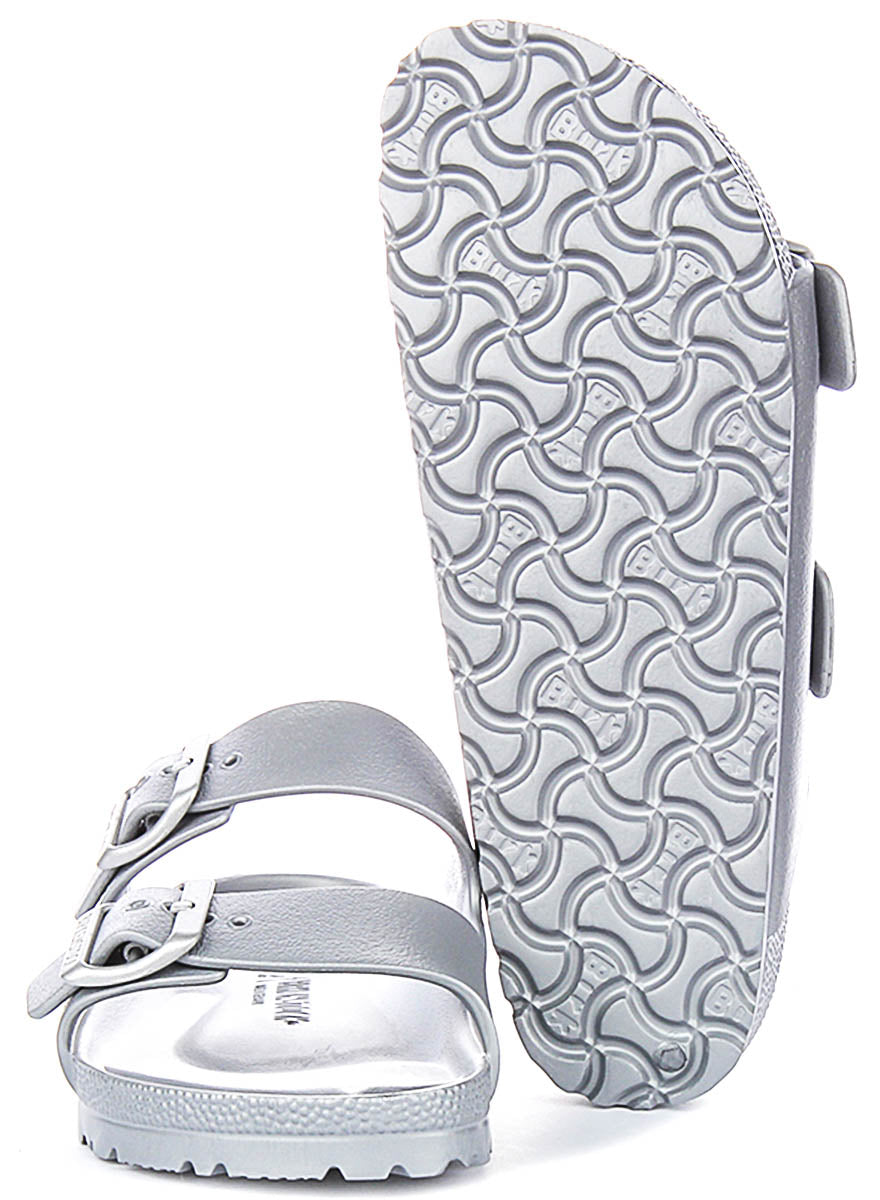 Sandali Birkenstock Arizona | EVA argentata da uomo e donna - calzata stretta