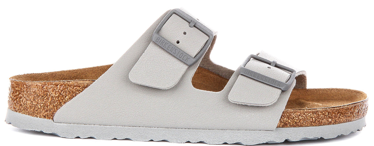 Sandales Birkenstock Arizona | Birko-Flor pierre pour femme - Coupe étroite