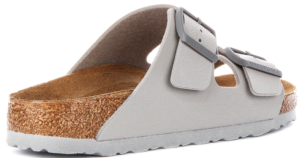 Sandales Birkenstock Arizona | Birko-Flor pierre pour femme - Coupe étroite