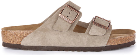Sandali Birkenstock Arizona | Pelle scamosciata color tortora da uomo e da donna