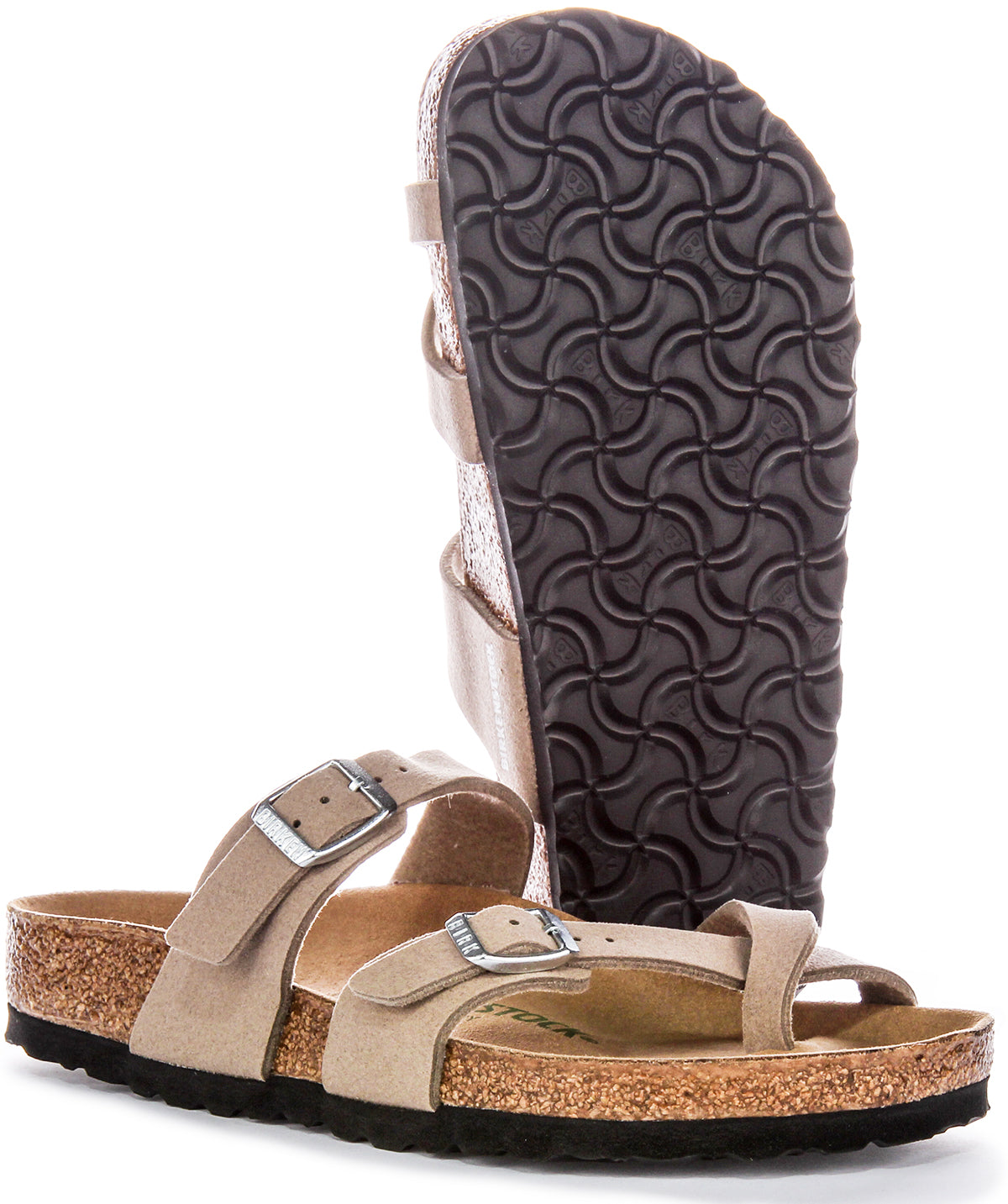 Birkenstock Mayari Sandals | Birko-Flor color tortora - adatto ai vegani da uomo e donna