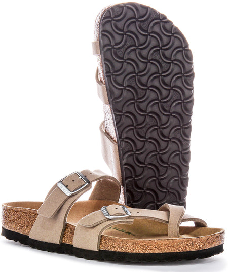 Birkenstock Mayari Sandals | Birko-Flor color tortora - adatto ai vegani da uomo e donna