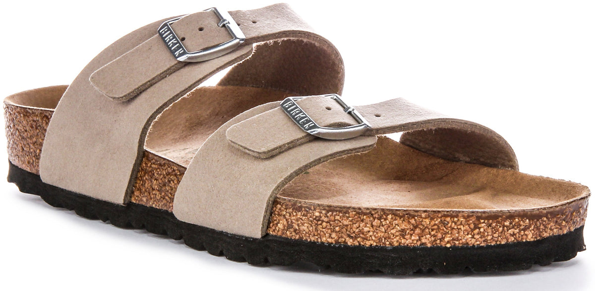 Birkenstock Sydney-träskor | Taupefärgad Birko-Flor – vegananpassade för kvinnor
