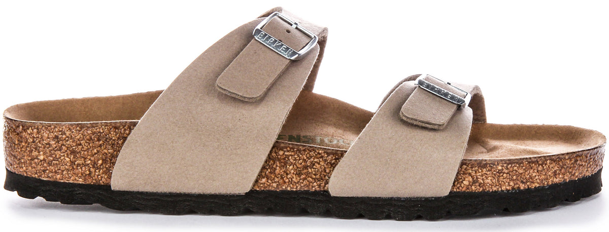 Birkenstock Sydney-träskor | Taupefärgad Birko-Flor – vegananpassade för kvinnor