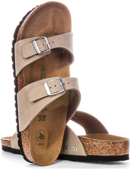 Birkenstock Sydney-träskor | Taupefärgad Birko-Flor – vegananpassade för kvinnor