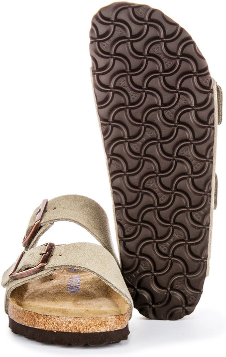 Birkenstock Arizona-sandalen | Taupe suède - zacht voetbed voor dames - smalle pasvorm