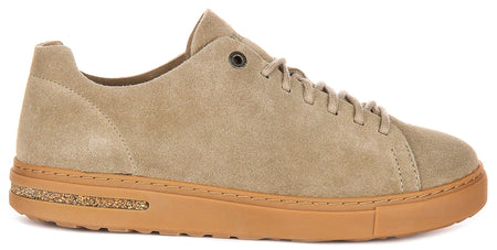 Sneakers Birkenstock Bend Low | pelle scamosciata color tortora da uomo e donna