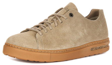 Sneakers Birkenstock Bend Low | pelle scamosciata color tortora da uomo e donna