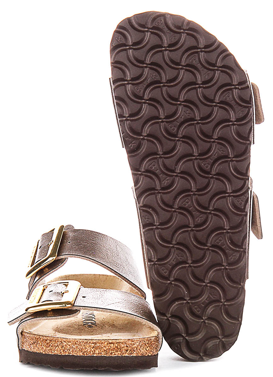 Birkenstock Sydney Cushion-träskor | Taupefärgat mockaläder för kvinnor – normal läst
