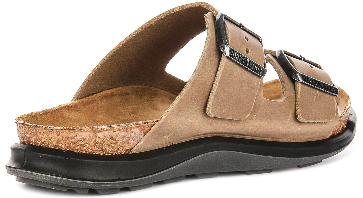 Birkenstock Arizona-sandalen | Tabakskleurig echt leer - Crosstown-zool voor dames - Normale pasvorm